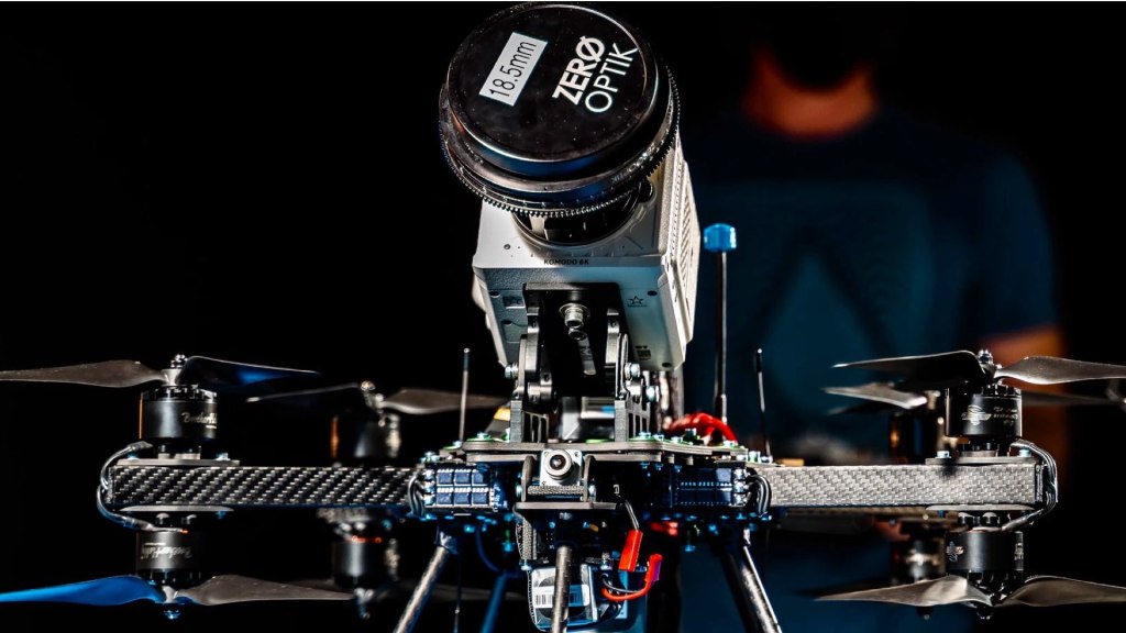 Le drone Catalyst Machineworks FPV (Money Shot Mini) avec le RED Komodo