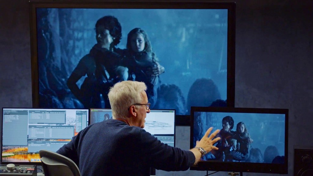 James Cameron enseigne le cinéma.  Image : MasterClass