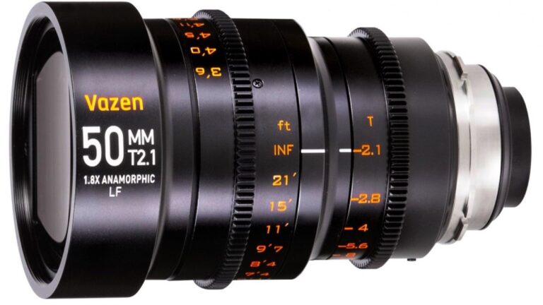 Vazen présente un objectif anamorphique 50 mm 1,8x pour les appareils photo plein format