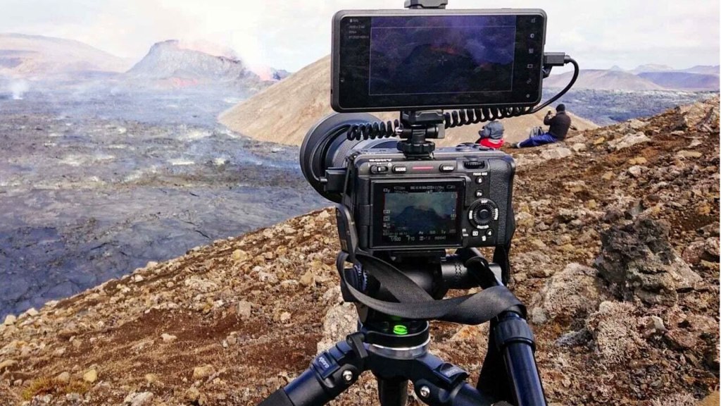 Volcan de tournage de Sony FX3.  Photo : Alister Chapman