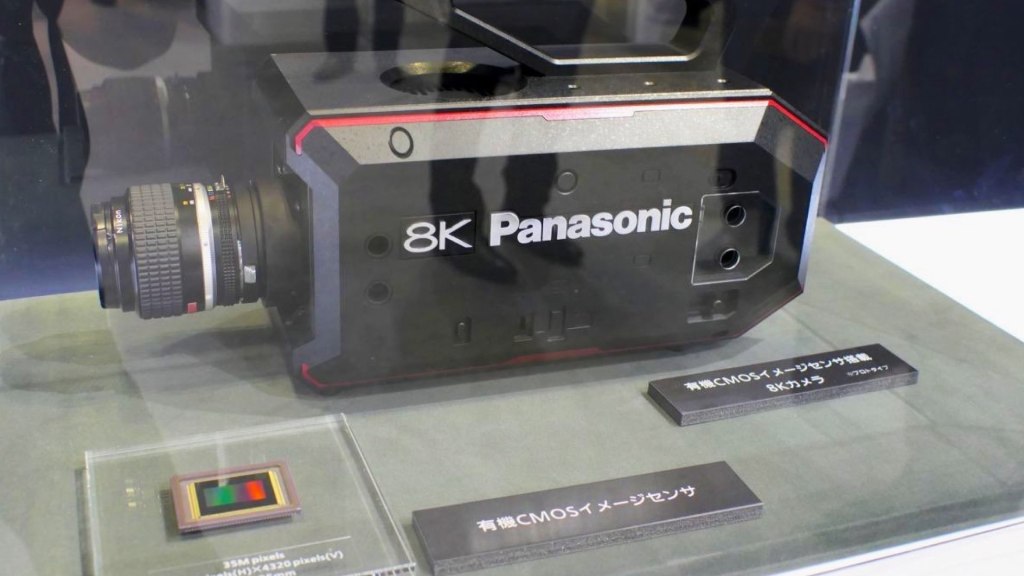 Appareil photo Panasonic 8K avec capteur organique 35MP Super 35mm repéré.  Image : MONOiste