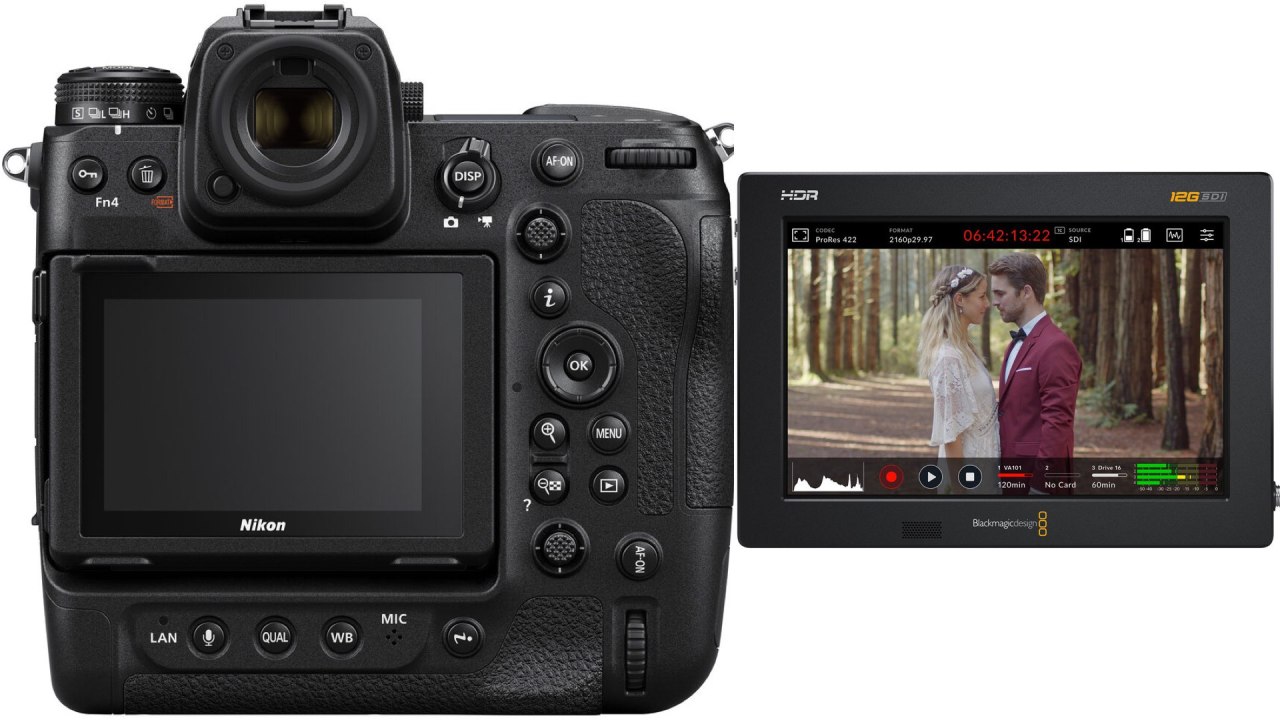 Le Nikon Z9 et le Blackmagic Video Assist