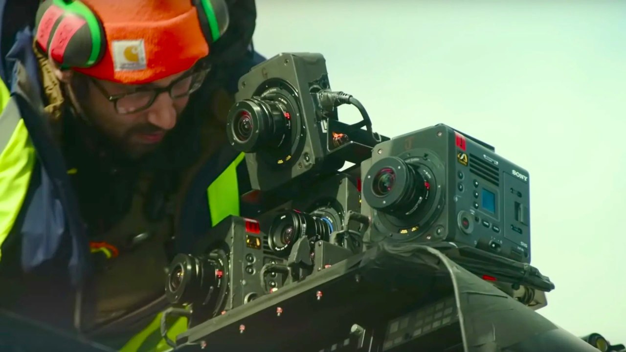 BTS de Top Gun : Maverick.  Les caméras Sony VENICE + Rialto à l'intérieur du cockpit.  Image: 2019 Paramount Pictures Corporation