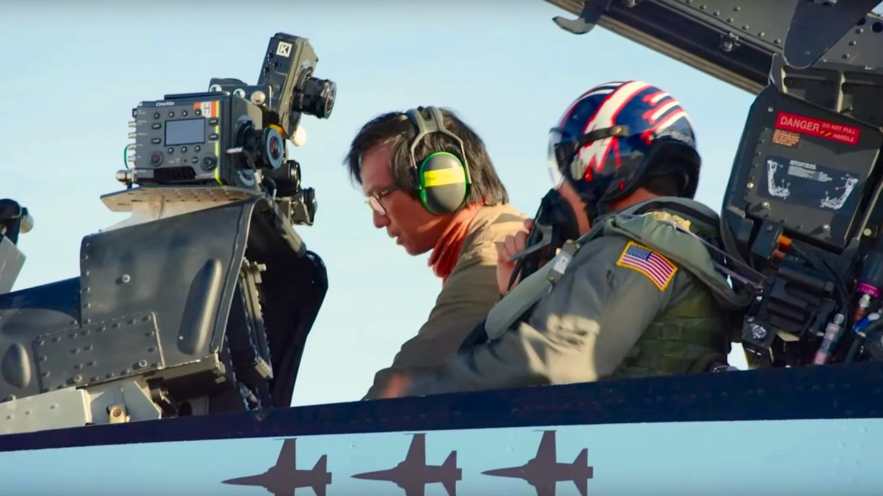BTS de Top Gun : Maverick.  Les caméras Sony VENICE + Rialto à l'intérieur du cockpit.  Image: 2019 Paramount Pictures Corporation