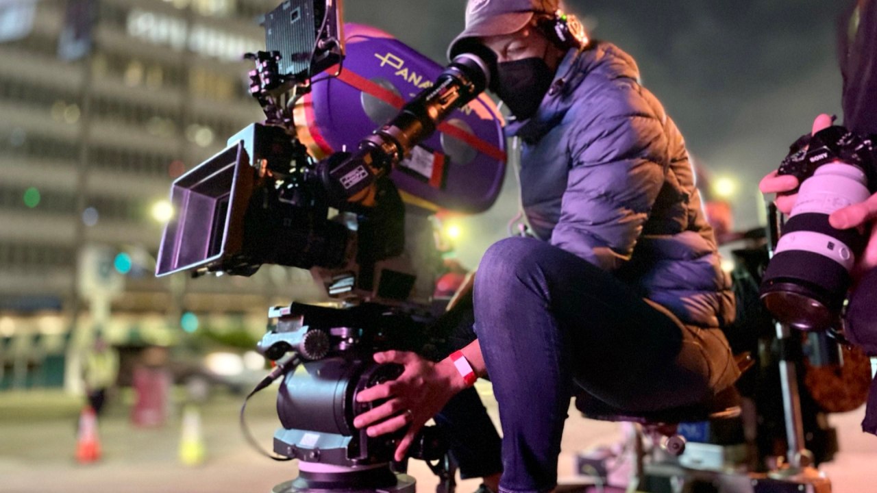 Dans les coulisses de Winning Time: The Rise of the Lakers Dynasty.  Photo : Panavision
