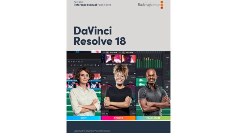 Blackmagic publie le manuel de 4 000 pages du DaVinci Resolve 18